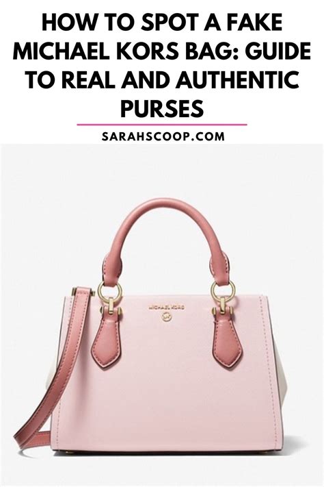 how to spot a fake michael kors handbag|michael kors authenticity.